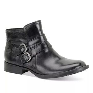 Born Pirlo Distressed Leather Ankle Buckle Boots Sz 9